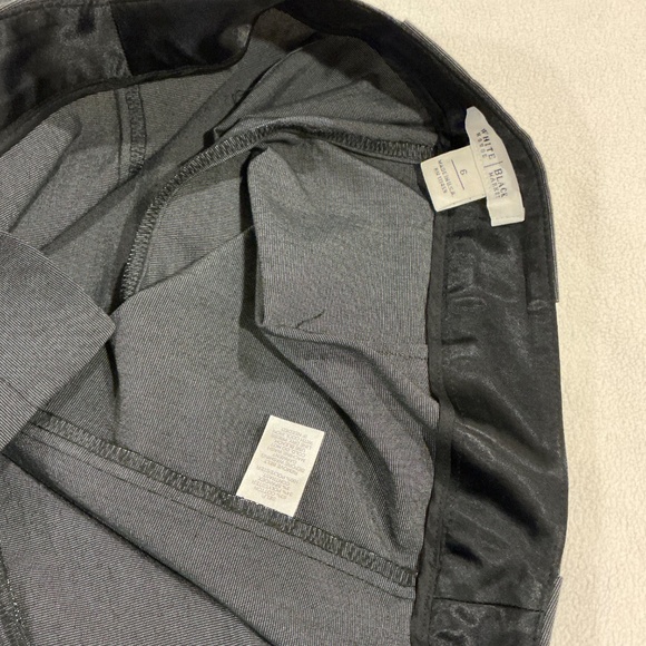 White House Black Market Black/White Plaid/Checkered Wide Leg Pants Size 6 - Picture 2 of 4